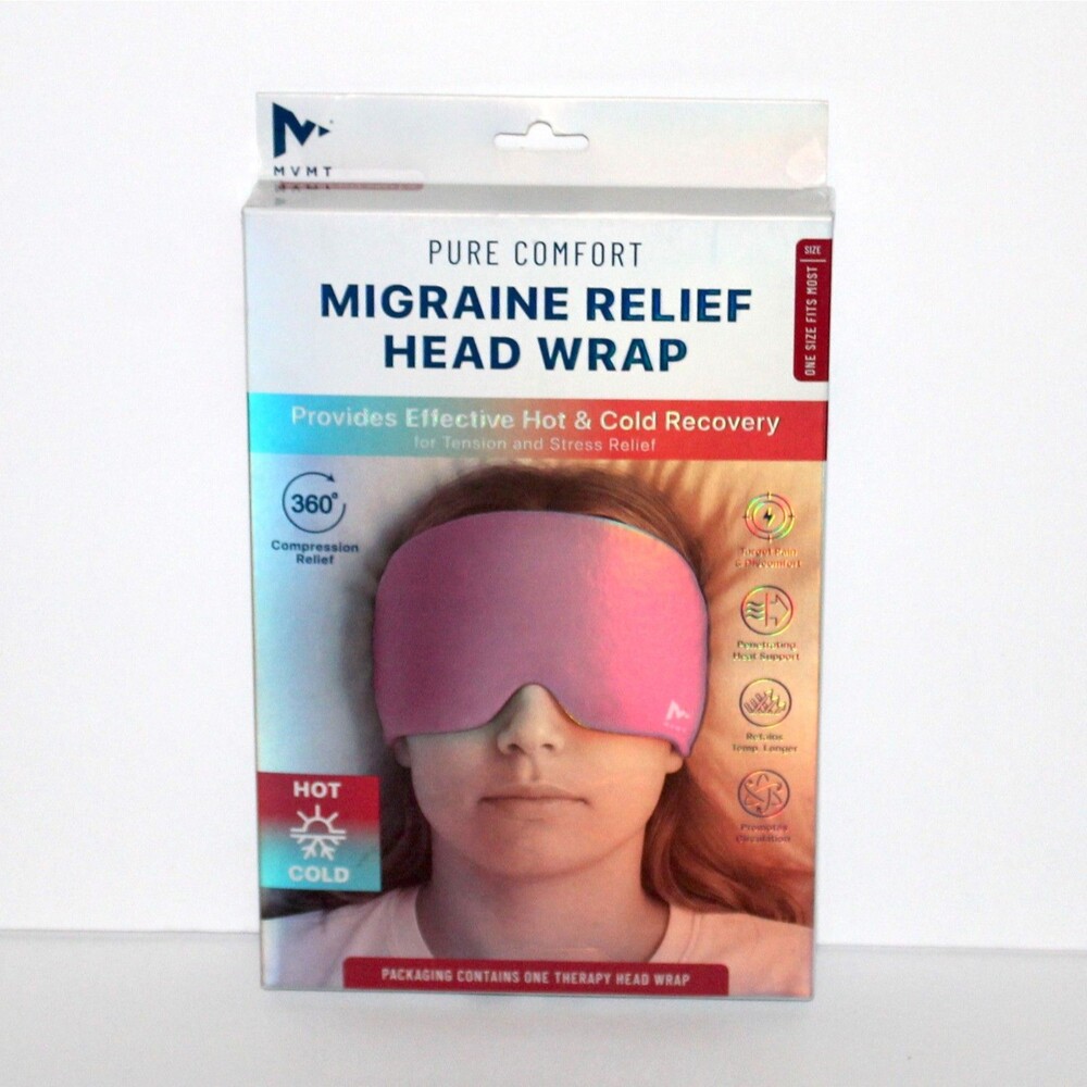 MVMT PURE COMFORT Migraine Relief Head Wrap hot and cold